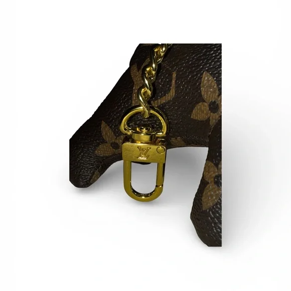 Classic LV Monogram x French Bulldog Keychain Bag Charm